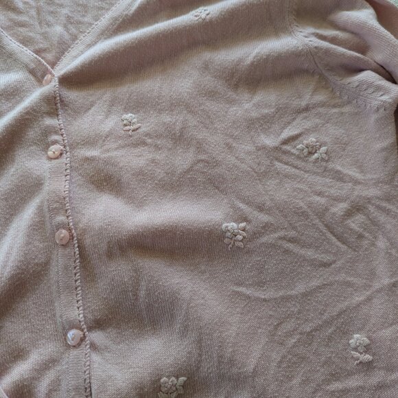 Cherokee Vintage Floral Embroidered Cardigan - Picture 3 of 3